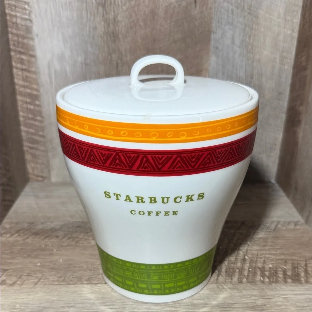 Vintage Starbucks Coffee Canister Cookie Jar Container 2005